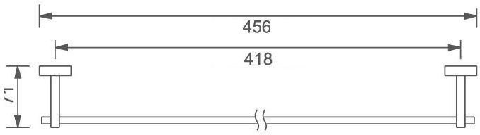 Держатель для полотенец Aquanet 4718 (45 см)