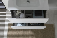 Тумба с раковиной De Aqua Ариетта NEW 60 белый матовый