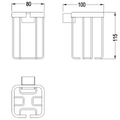 Держатель освежителя воздуха  Schein Elite 7057084