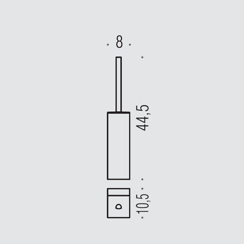 Ершик для унитаза Colombo Design Lulu B6207