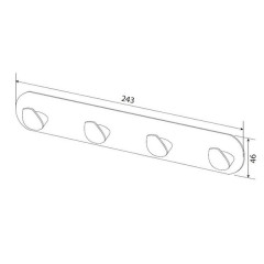 Крючок для полотенец AM PM Inspire A5035964