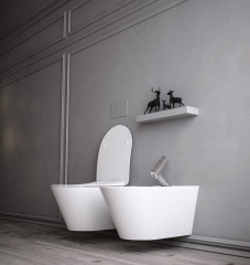 Унитаз подвесной безободковый Creto Logan L3 белый 1003-001-L3W