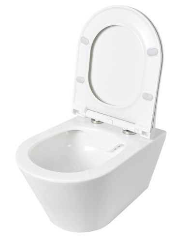 Унитаз подвесной безободковый Creto Logan L3 белый 1003-001-L3W