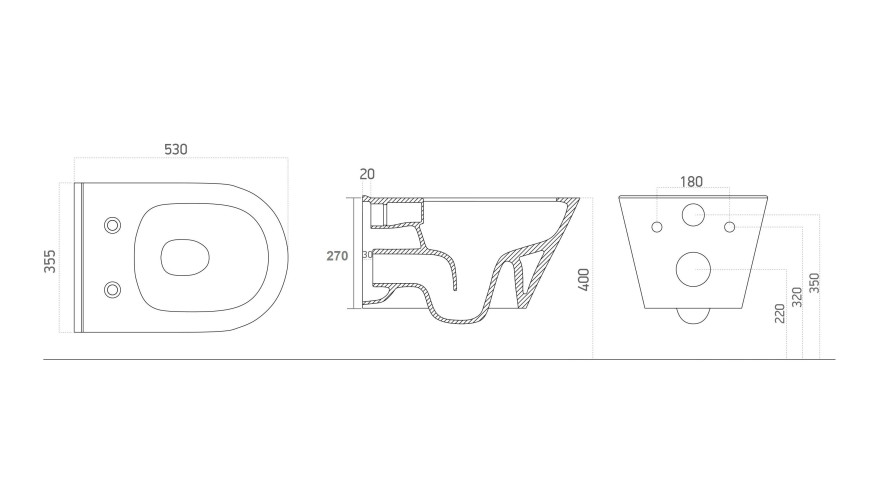 Унитаз подвесной безободковый Creto Logan L3 белый 1003-001-L3W