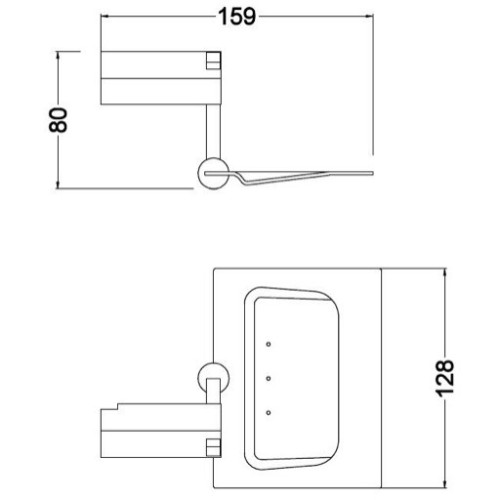 Мыльница настенная Schein Watteau 122G