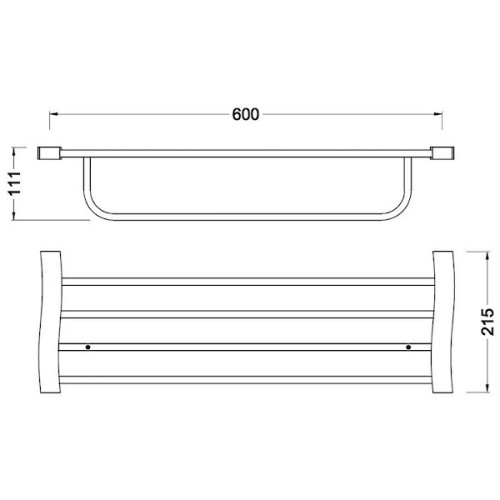 Полка для полотенец Schein Swing 3210B