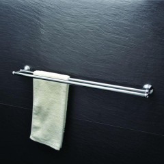 Полотенцедержатель Fixsen Laguna трубчатый двойной, хром (GR-7802)