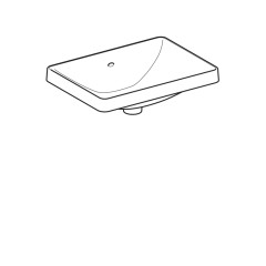 Раковина встраиваемая сверху Geberit VariForm 51х40х17.8, фаянс, цвет Белый (500.736.01.2)