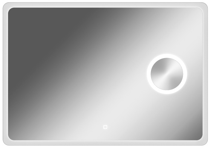 Зеркало Dream 100 alum (линза) с подсветкой Sansa