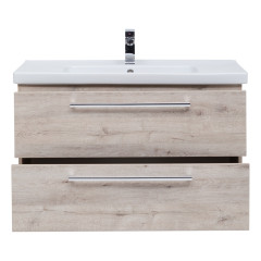 Тумба GIO, 80 см, подвесная, 2 ящика, дуб кантри