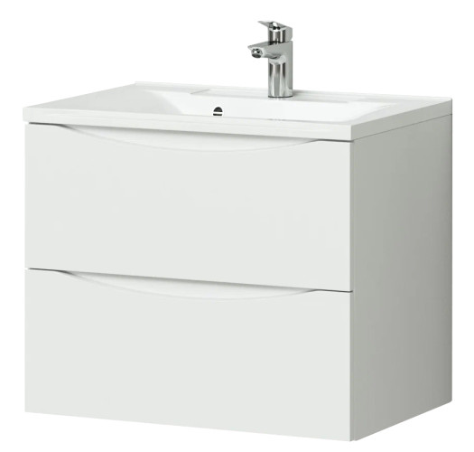 Тумба Итана Мишель 75 742х445х550 подвесная с раковиной Milena 75 Белый глянец (CS00080619)