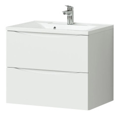 Тумба Итана Мишель 75 742х445х550 подвесная с раковиной Milena 75 Белый глянец (CS00080619)