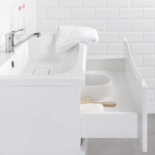 Тумба Итана Мишель 75 742х445х550 подвесная с раковиной Milena 75 Белый глянец (CS00080619)