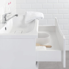 Тумба Итана Мишель 75 742х445х550 подвесная с раковиной Milena 75 Белый глянец (CS00080619)