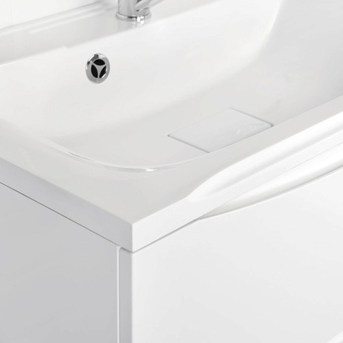 Тумба Итана Мишель 75 742х445х550 подвесная с раковиной Milena 75 Белый глянец (CS00080619)