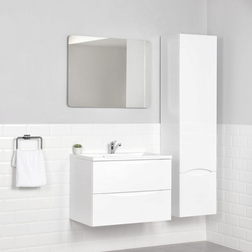 Тумба Итана Мишель 75 742х445х550 подвесная с раковиной Milena 75 Белый глянец (CS00080619)