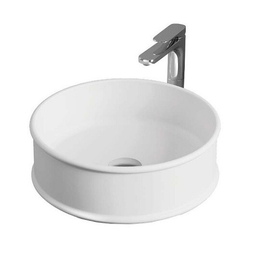 Раковина Artceram Atelier 440*440*150 отверстия для смесителя-отсутствуют белый глянцевый