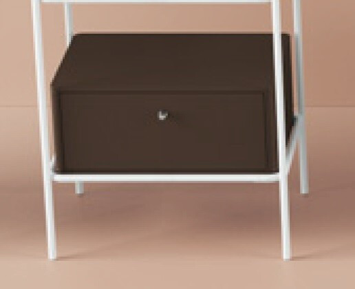 Ящик деревянный выдвижной Artceram Fuori scala 506х355хh22 см для металлической консоли цвет moka