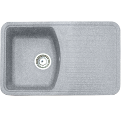 Кухонная мойка Formastone Fosto  КМ 76-47, прямоугольная с крылом, искристый серый