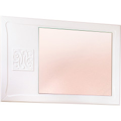 Зеркало Бриклаер Адель 105 4627125413421 Белое глянцевое