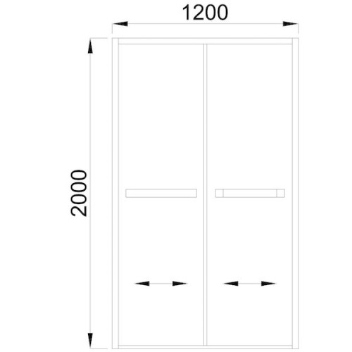 Душевая дверь Royal Bath RB-F-2011-1200 120