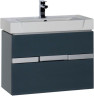 Тумба с раковиной Aquanet Виго 80 сине-серый