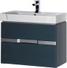 Тумба с раковиной Aquanet Виго 80 сине-серый