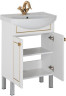 Тумба с раковиной Aquanet Честер 60 белый/золото