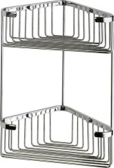 Sanibano, решетка угловая 2-х уровневая, цвет бронза