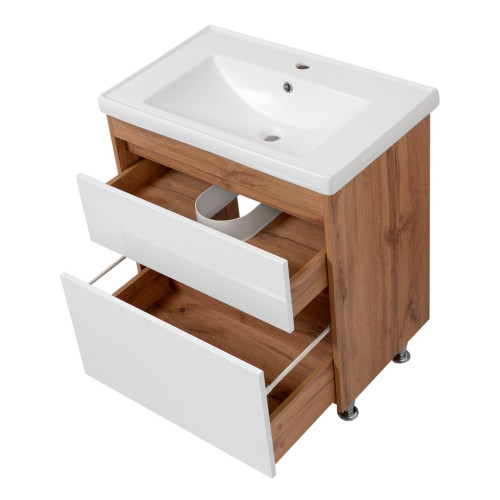 Комплект Тумба Виттория 60 с умывальником "Кантэ 60"