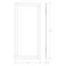 Зеркало настенное c зеркальным обрамлением Style EVOFORM 50х110 см, BY 0804