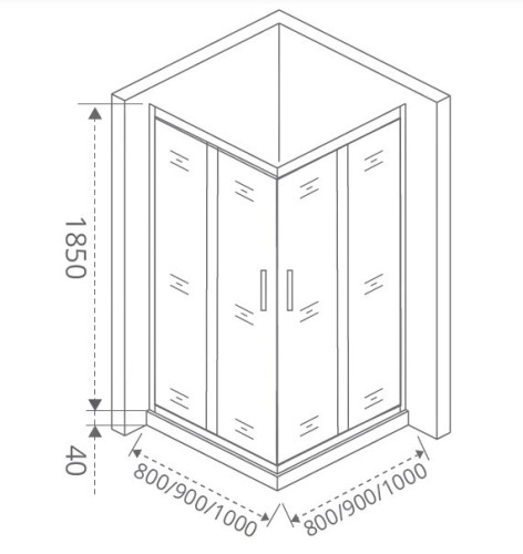 Душевой уголок Good Door Latte CR-100 100x100