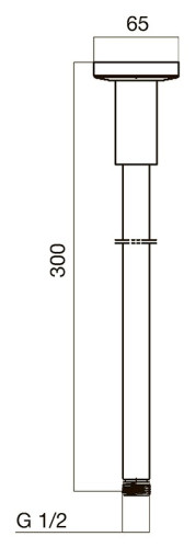 Держатель верхнего душа AM PM F0500600
