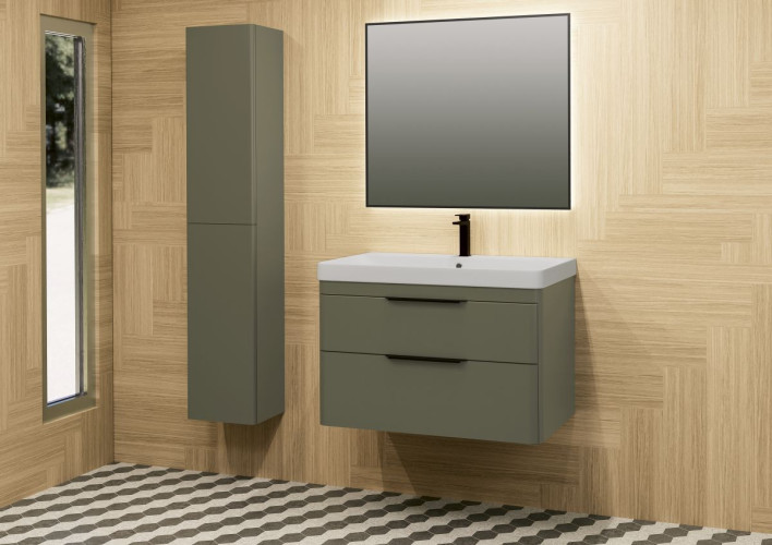 Комплект мебели IBX Round, 2 ящика 500 мм, цвет белый глянцевый лак