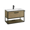 Тумба под раковину AQUATON Лофт Фабрик 80, дуб кантри (1A242401LTDY0)