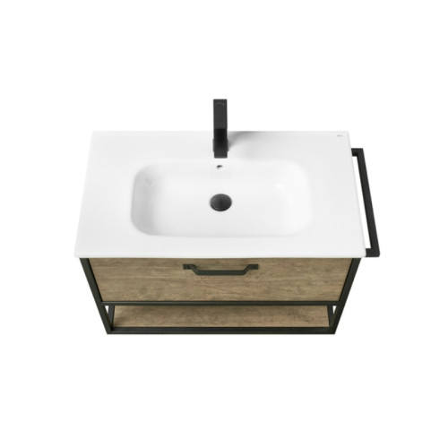 Тумба под раковину AQUATON Лофт Фабрик 80, дуб кантри (1A242401LTDY0)