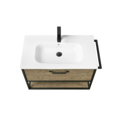 Тумба под раковину AQUATON Лофт Фабрик 80, дуб кантри (1A242401LTDY0)