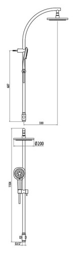 Душевой гарнитур Gattoni Programma Docce 4396/PD
