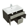 Тумба под раковину AQUATON Уэльс 80 NEW, подвесная, графит (1A267901WA6A0)