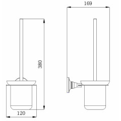 Ершик для унитаза Rush Corsica CO42710
