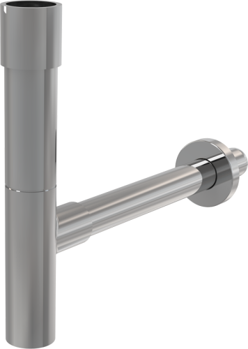 Сифон для раковины Alcadrain DESIGN 32 мм, цельнометаллический, хром (A402)