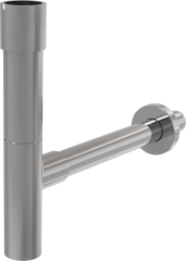 Сифон для раковины Alcadrain DESIGN 32 мм, цельнометаллический, хром (A402)