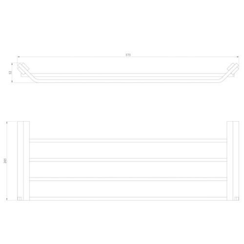 Полка для полотенец Schein Watteau 1210B