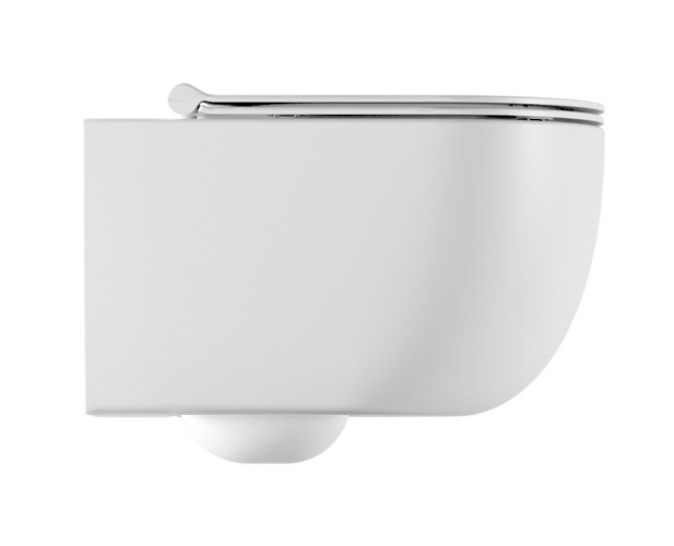 Alice Unica 50, подвесной безободковый унитаз c крепежом fix10, 50x35 см, цвет белый глянцевый