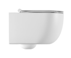 Alice Unica 50, подвесной безободковый унитаз c крепежом fix10, 50x35 см, цвет белый глянцевый