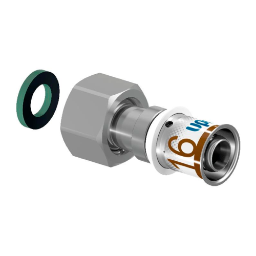 Штуцер Uponor S-Press Plus 16-G1/2"НГ с накидной гайкой