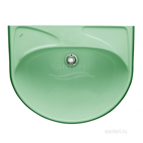 Раковина Santeri Вест с переливом б/о салатовый 131118S0401B0