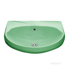 Раковина Santeri Вест с переливом б/о салатовый 131118S0401B0