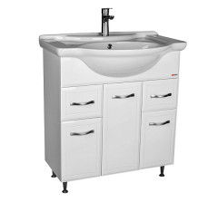 Тумба под умывальник &quot;Элеганс 75&quot; Идеал с 2  верхними ящиками Домино