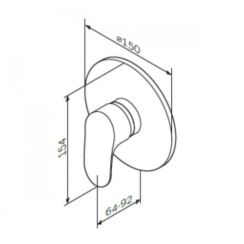 Смеситель для душа AM PM Like F8075000